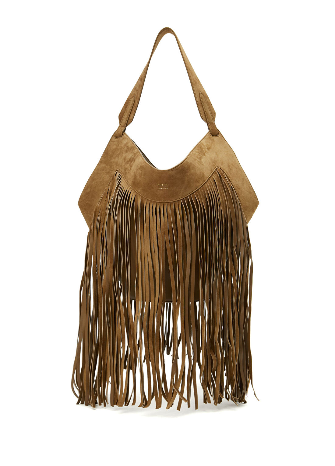 Khaite Lotus Small Fringe Tote Taba Kadın Süet Çanta