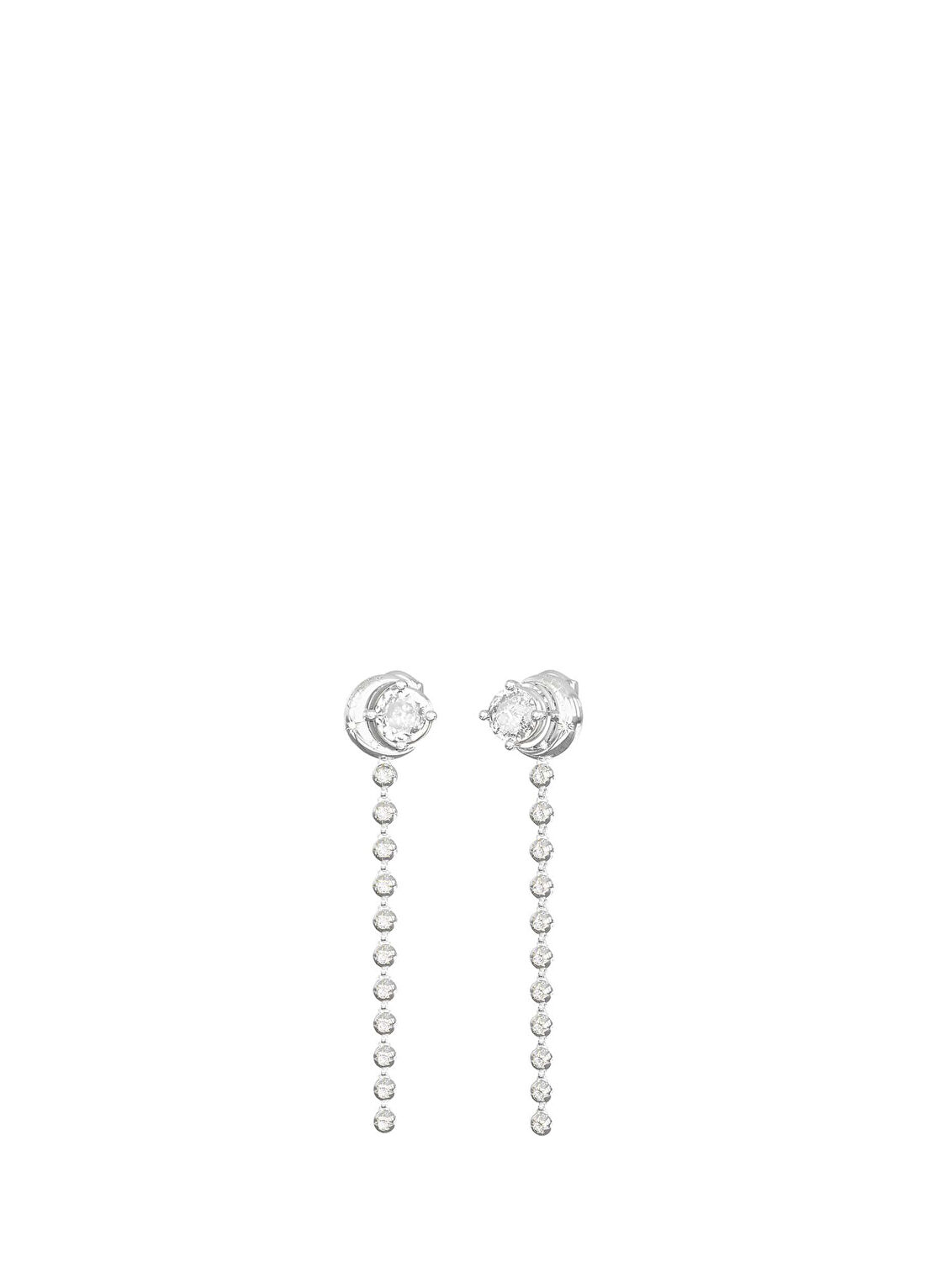 Guess JGUJUBE06236JWRHTU Zirkon Taşlı Metalik Gri Çelik Kadın Küpe