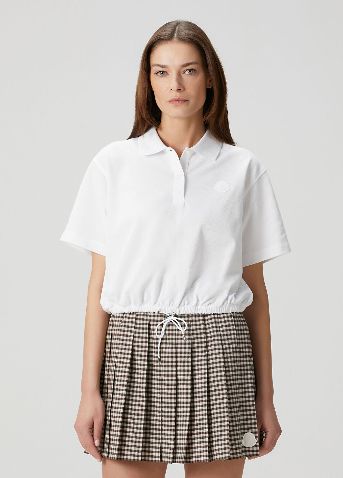 Moncler Beyaz Polo T-shirt