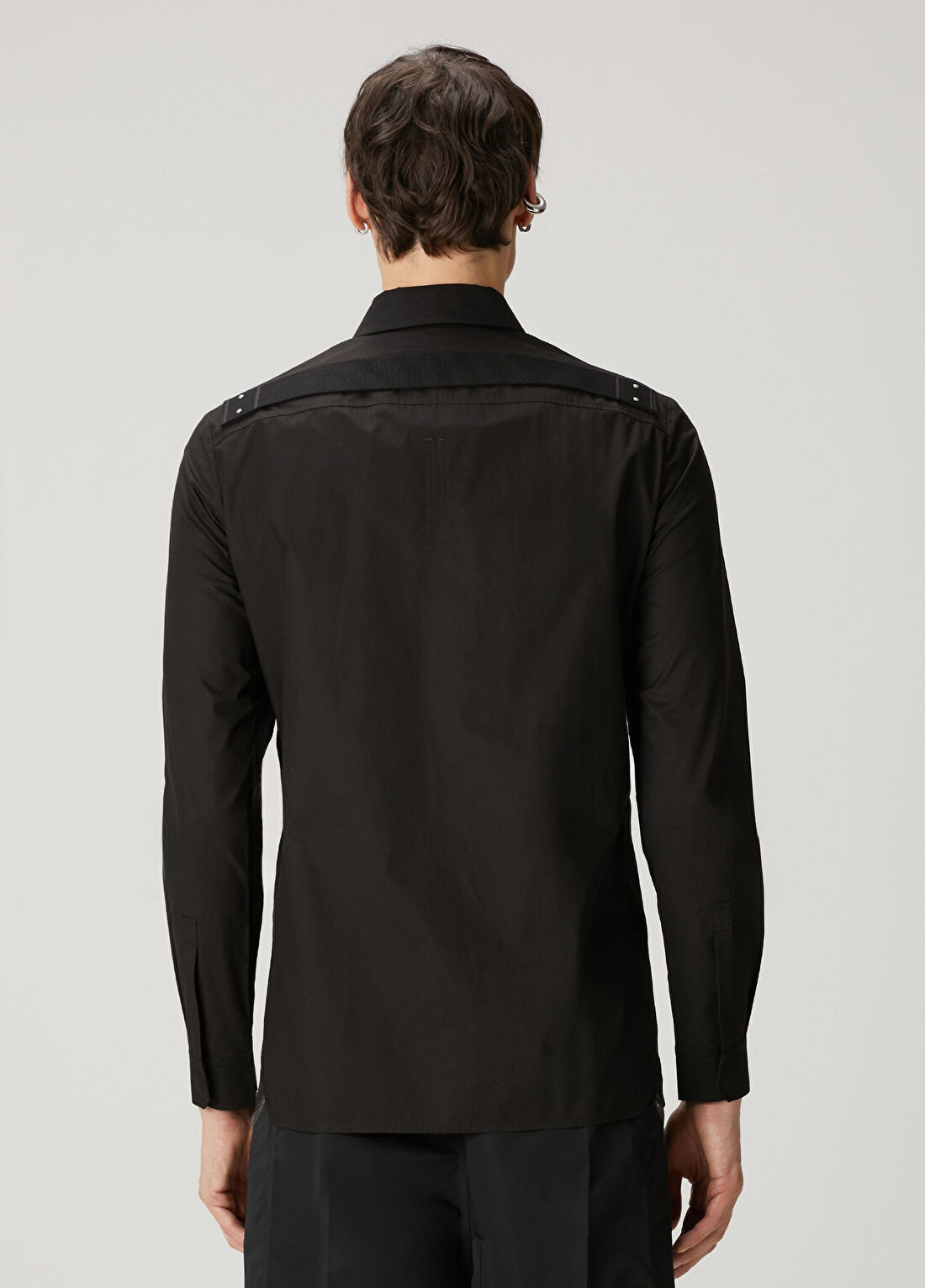 Rick Owens Siyah Dış Gömlek görsel 4