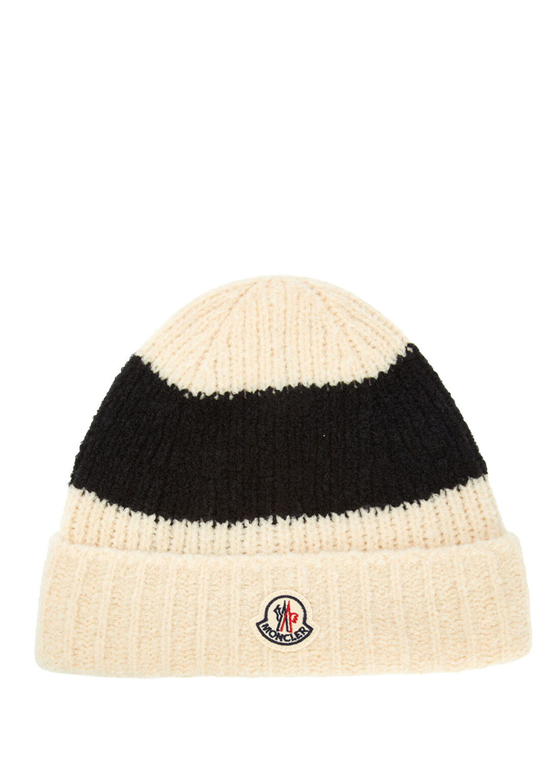 Moncler Siyah Beyaz Erkek Yün Bere