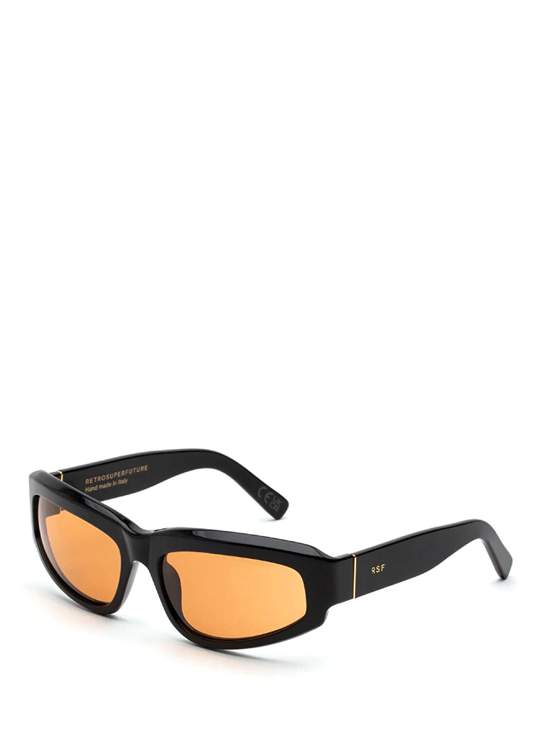 Retro Super Future Motore Refined Siyah Asetat Unisex Güneş Gözlüğü