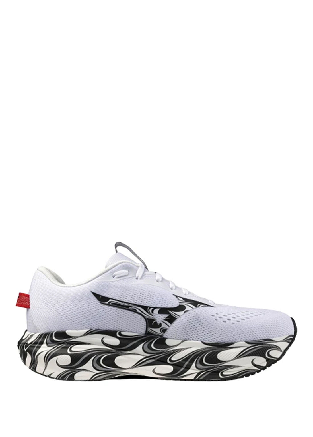 Mizuno Wave Rider 30 Beyaz Siyah Unisex Koşu Ayakkabısı