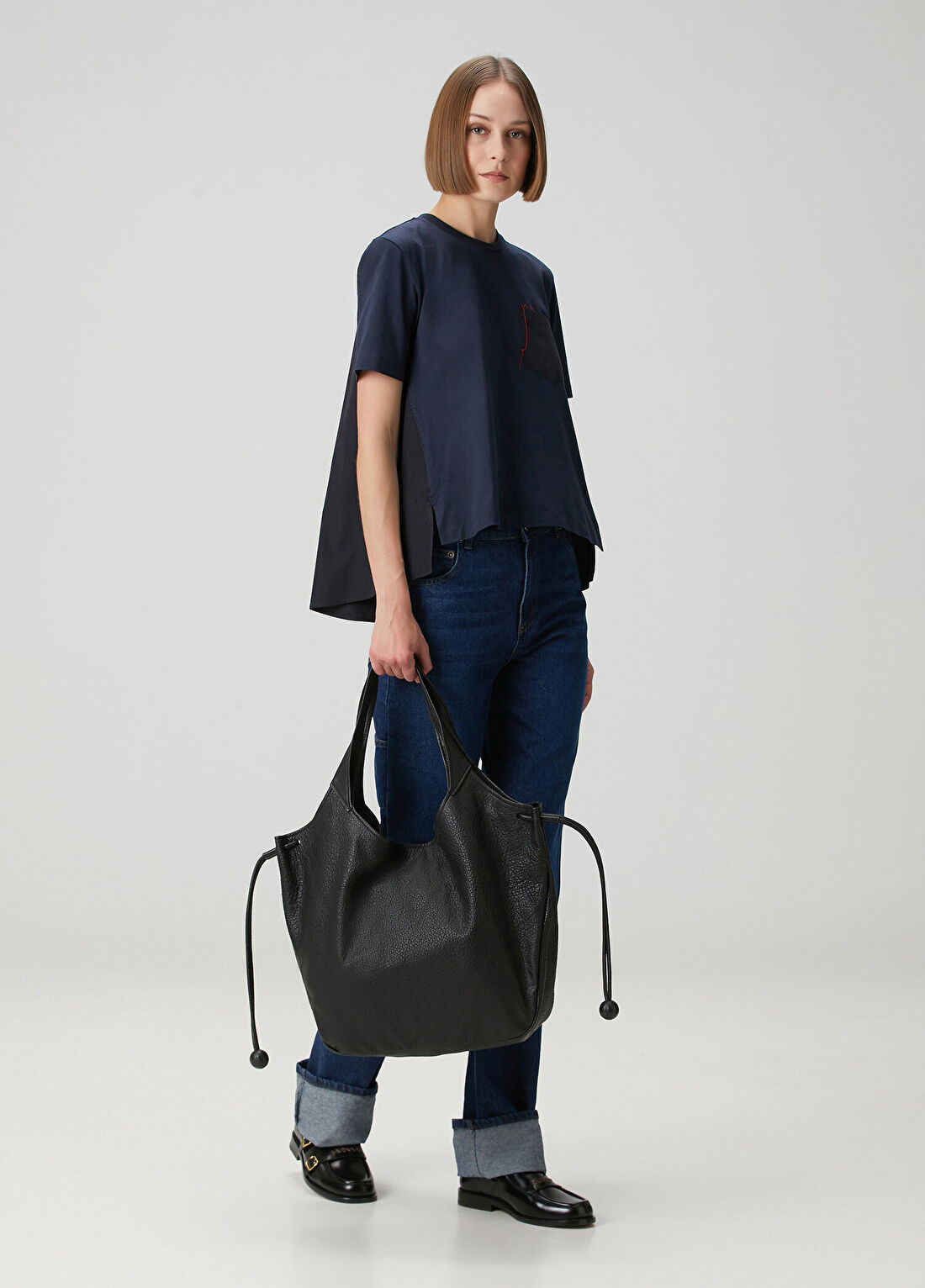 Marni Lacivert Garnili T-shirt görsel 2