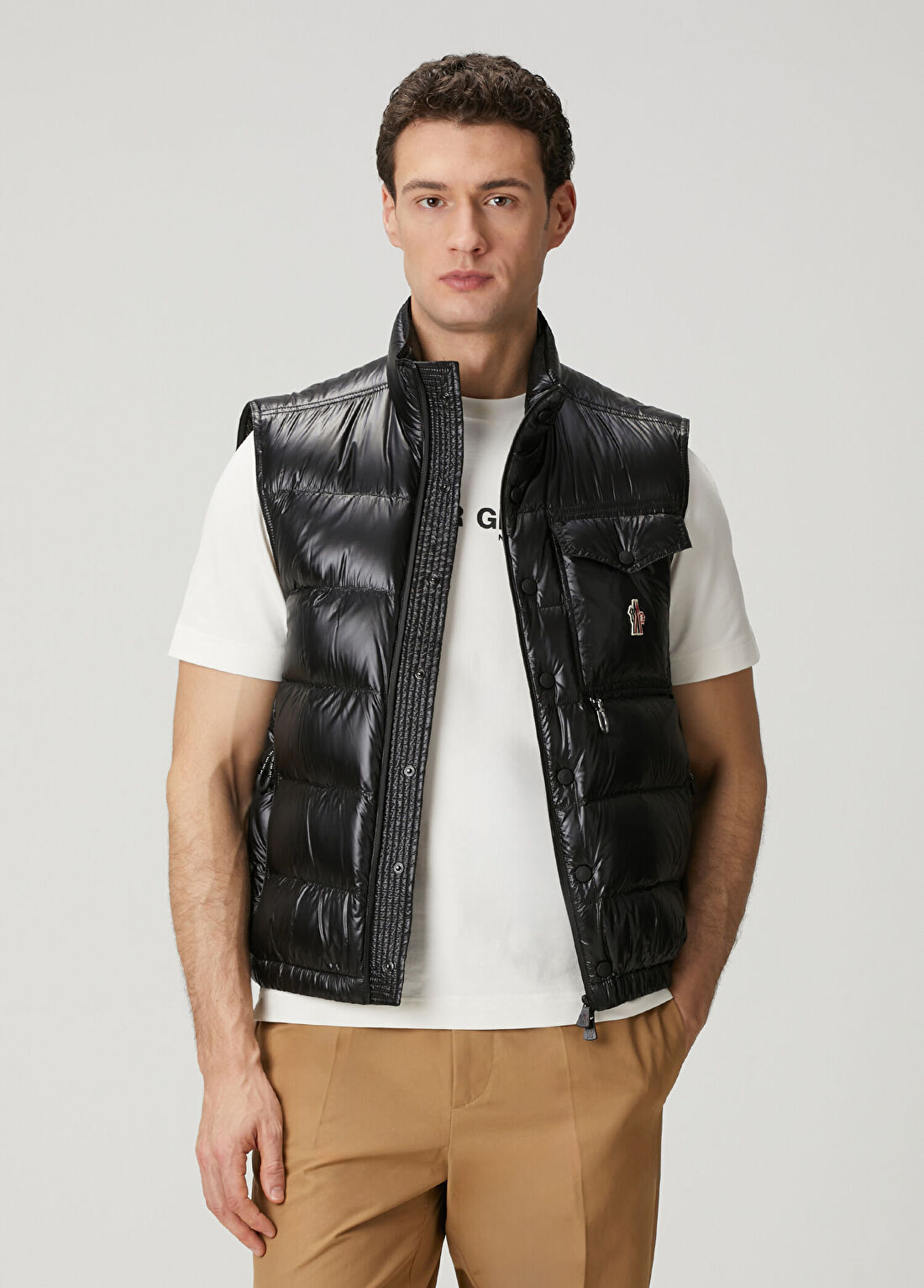 Moncler Grenoble Siyah Puff Yelek