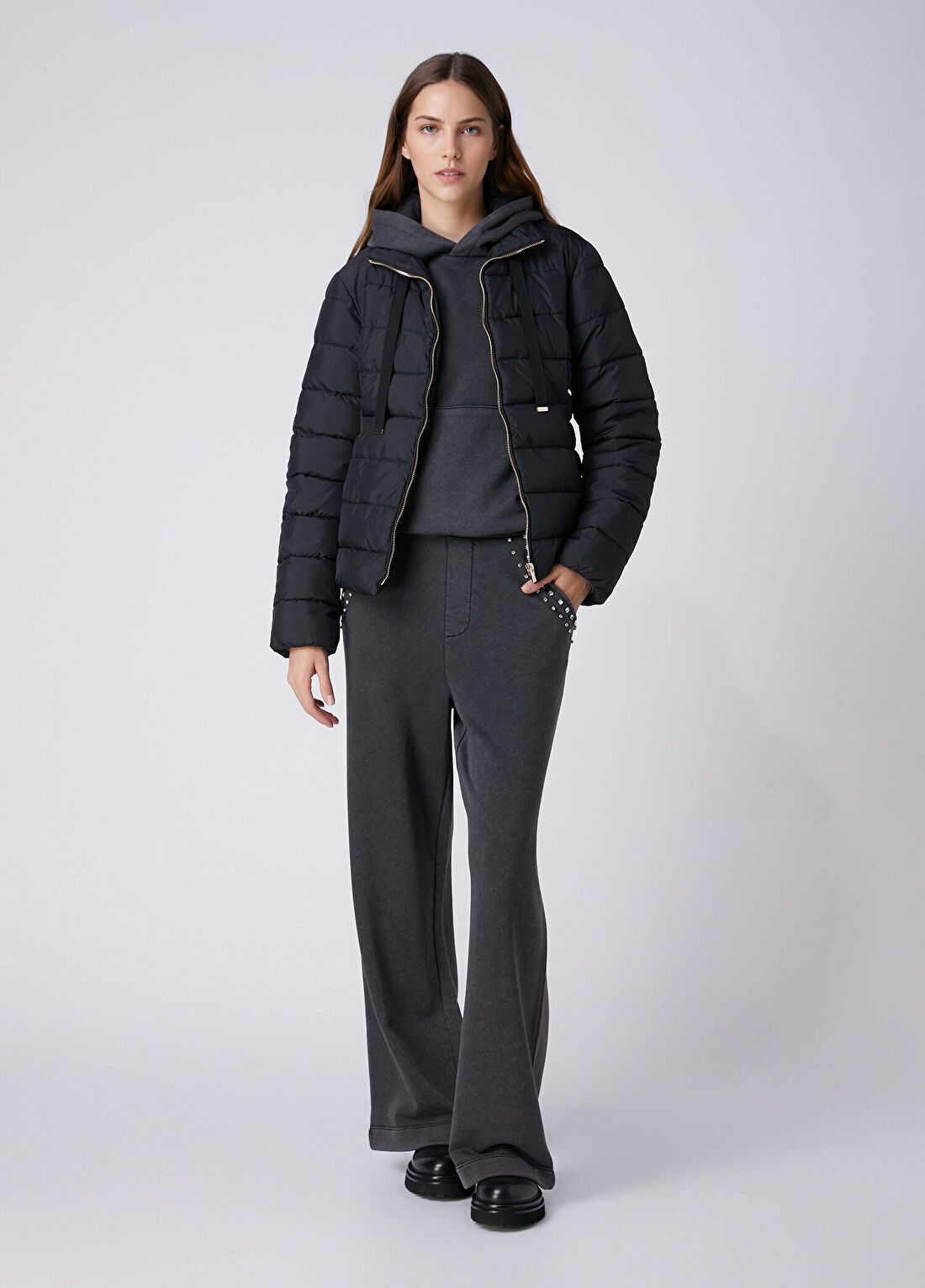 Beymen Club Siyah Basic Puffer Mont görsel 3