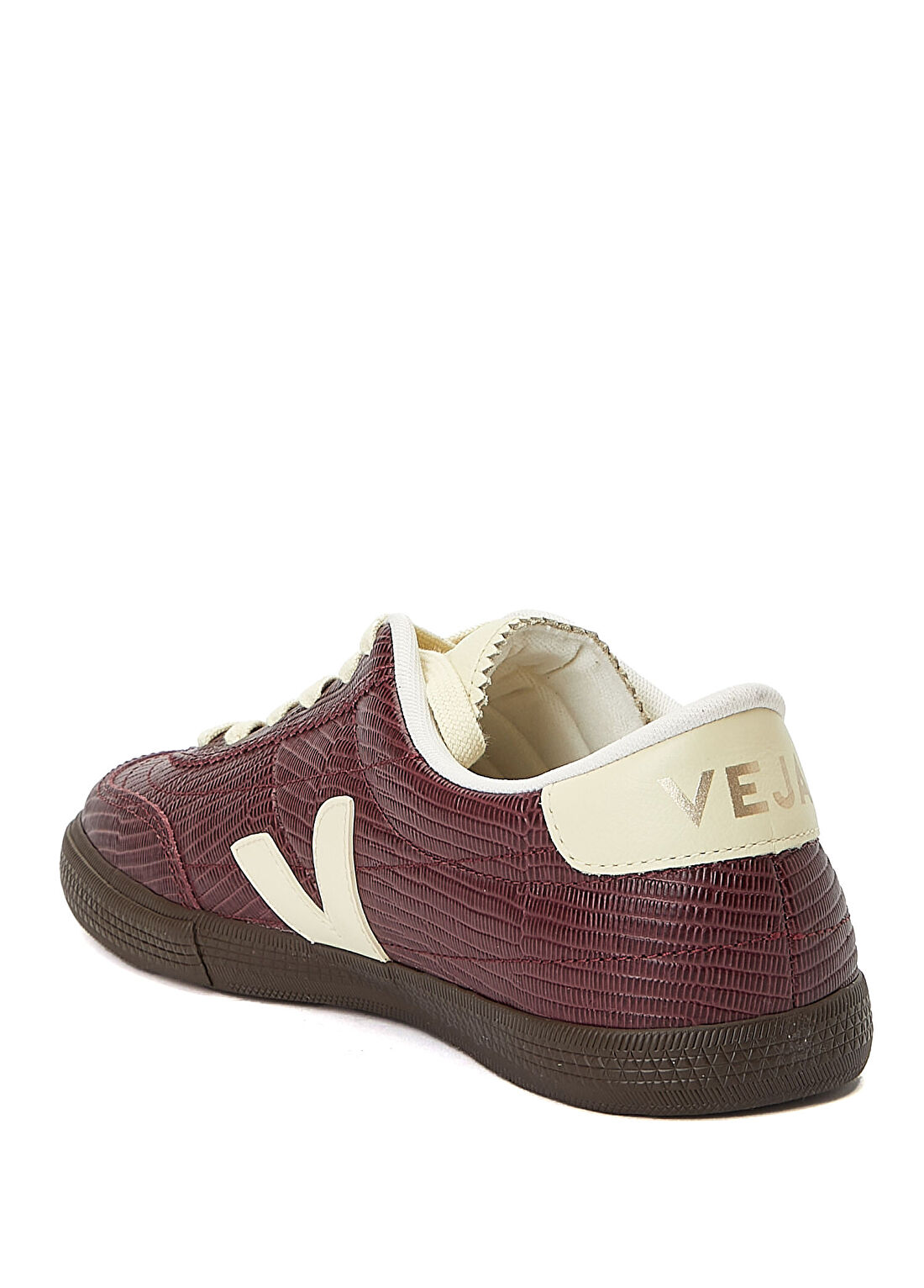 Veja Panenka Bordo Kadın Deri Sneaker görsel 3
