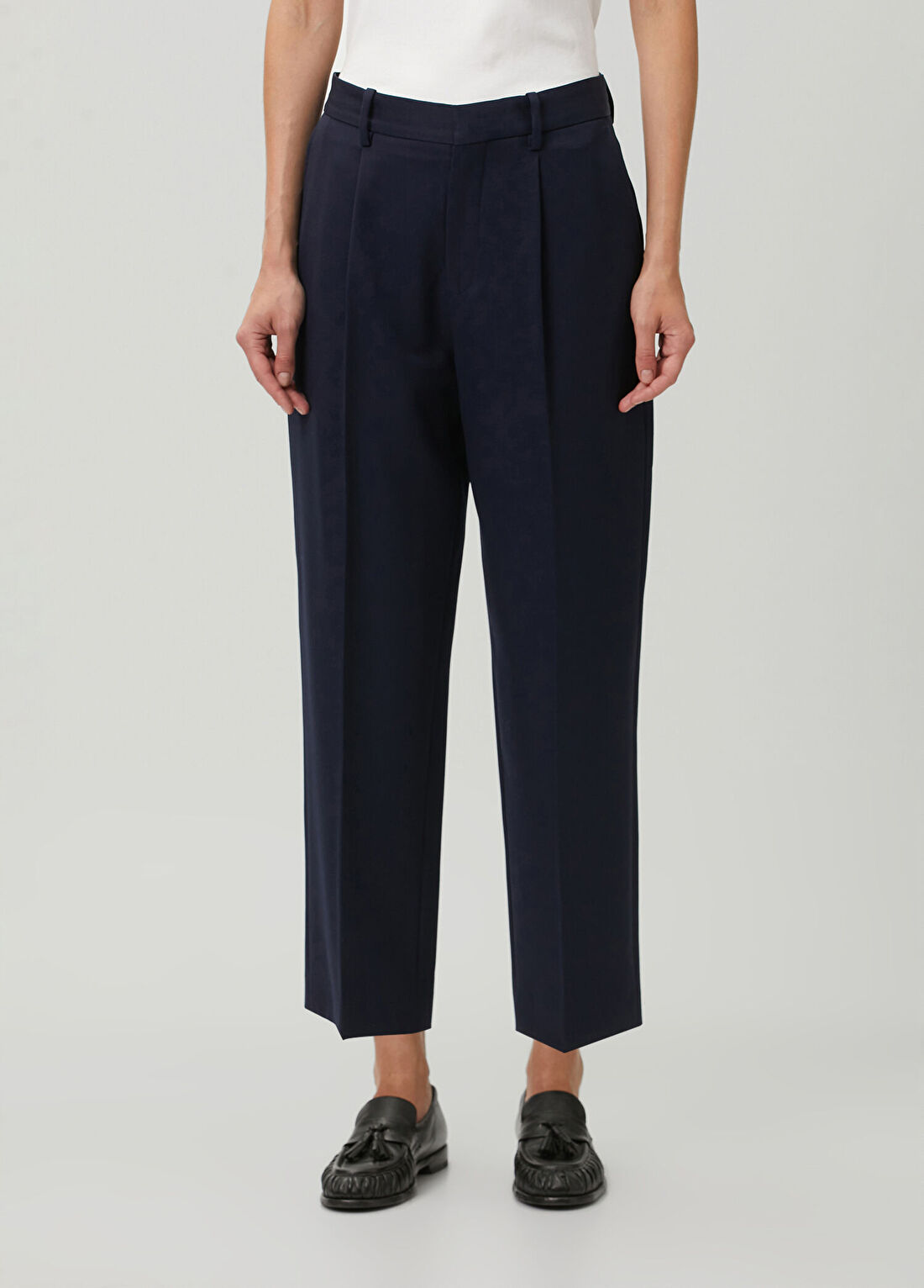 Kenzo Tailored Tapered Lacivert Yün Pantolon görsel 2