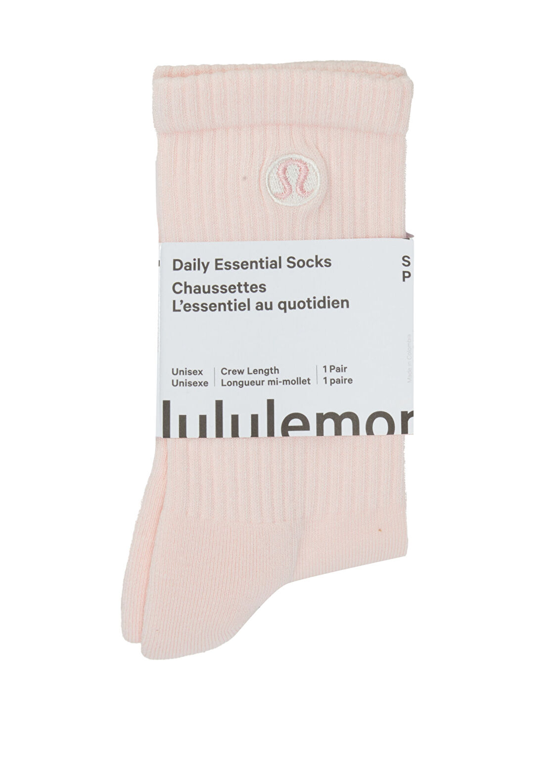 lululemon Daily Essential Pembe Kadın Çorap