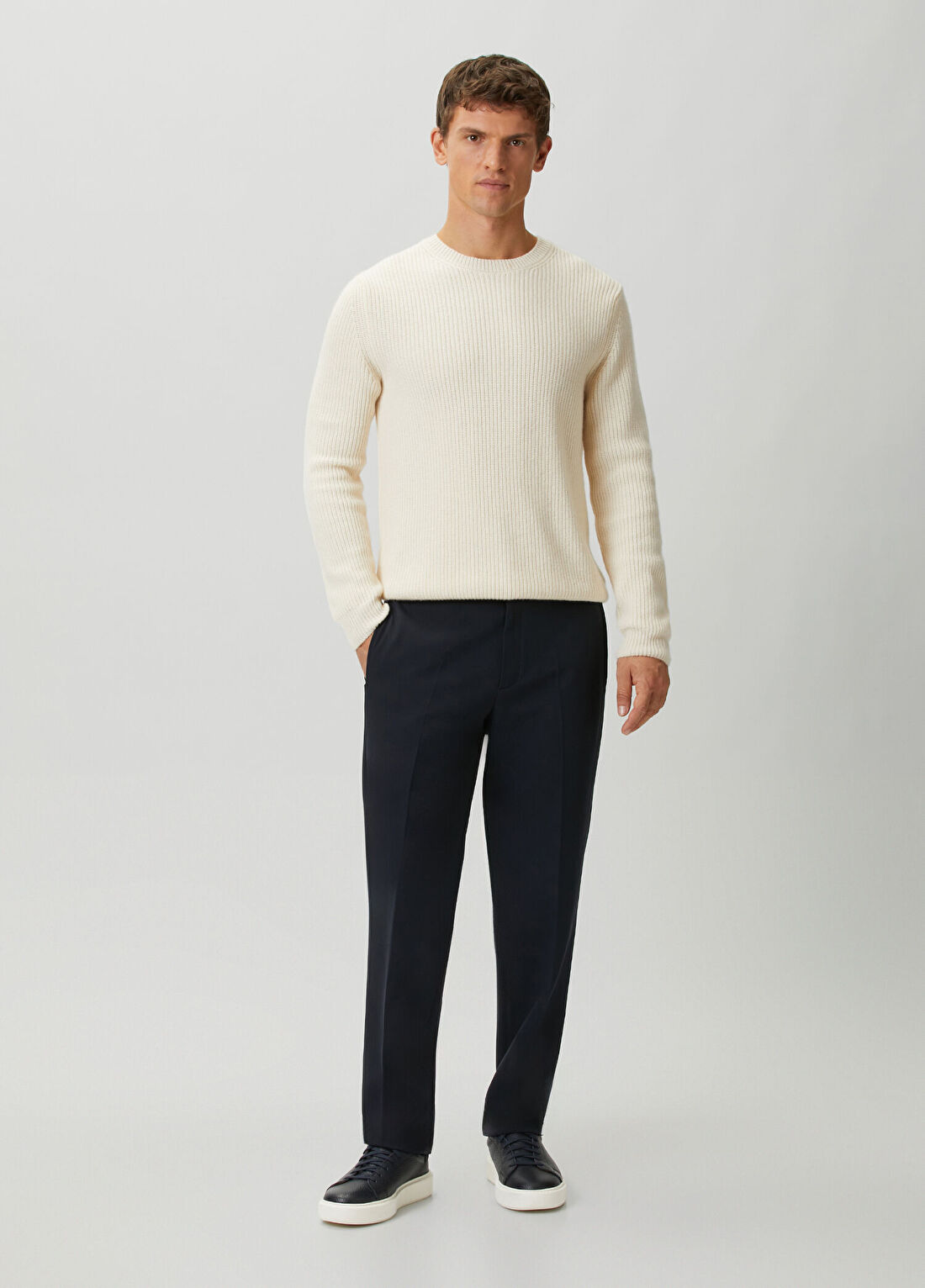 Sandro Lacivert Relaxed Fit Pantolon
