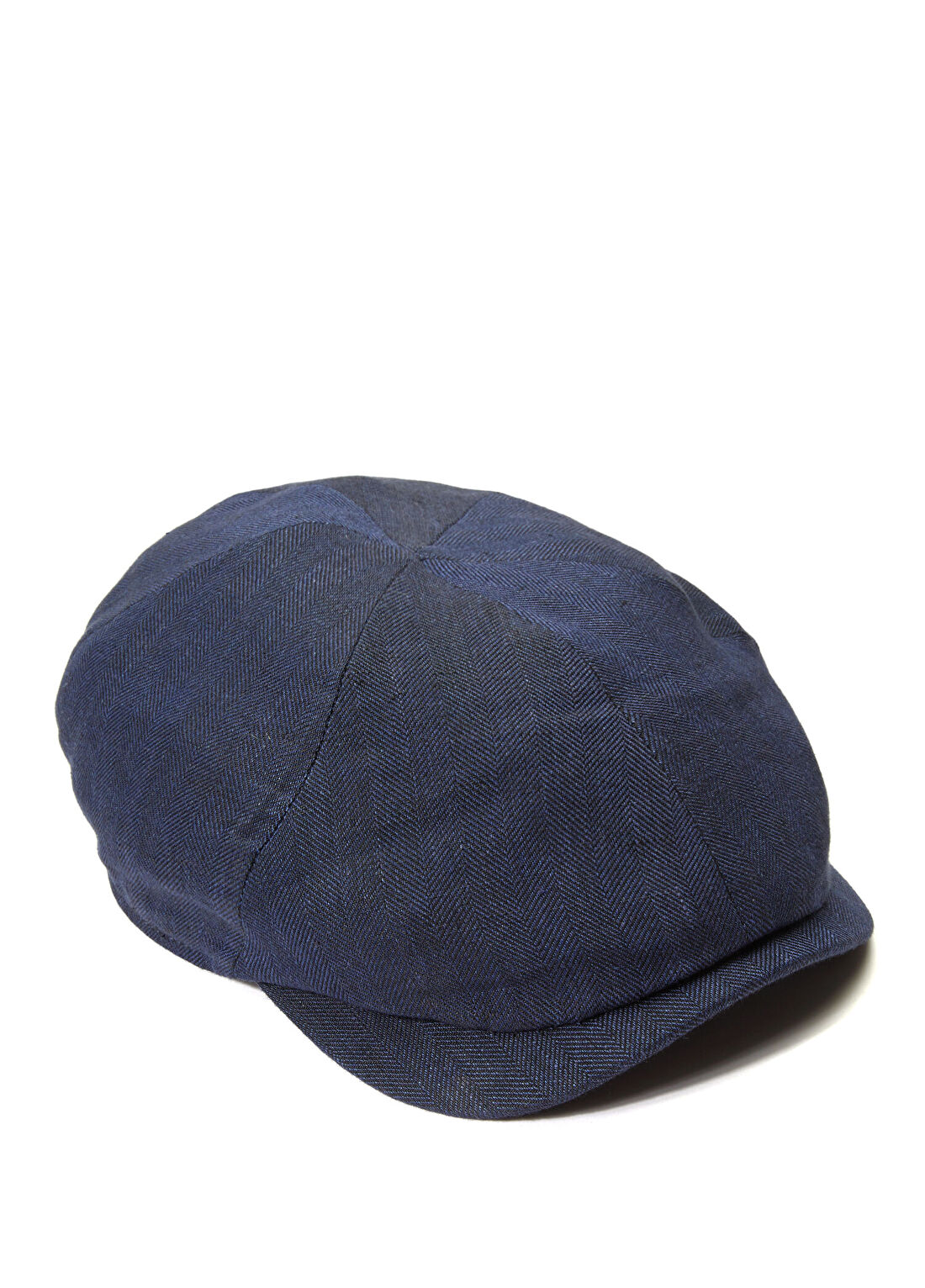 Beymen Collection Newysboy Slim Lacivert Keten Erkek Şapka