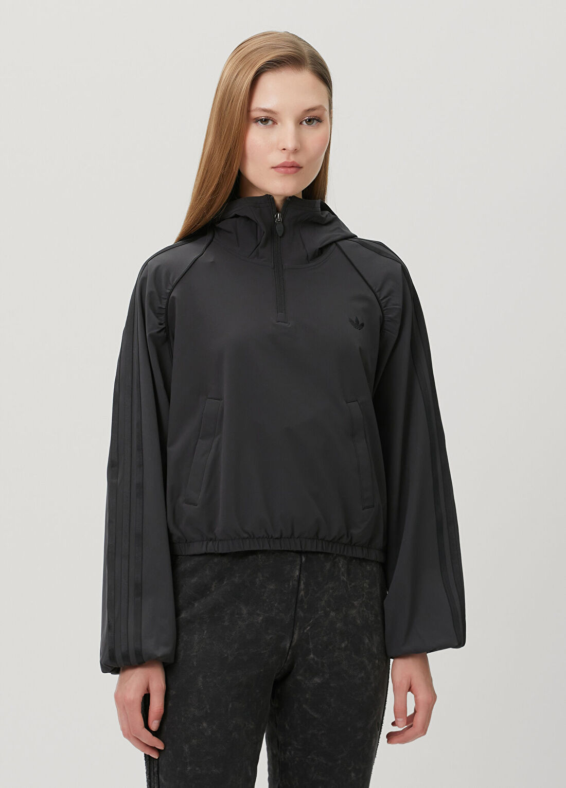 Adidas Originals Sport Siyah Coverup Ceket görsel 3