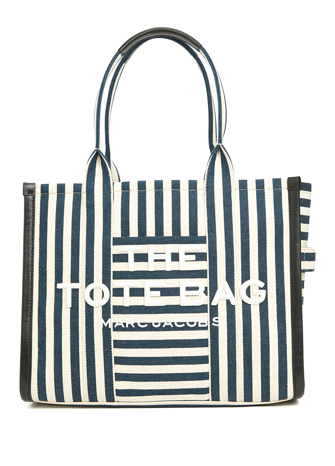 Marc Jacobs Large Tote Lacivert Kadın Kanvas Alışveriş Çantası
