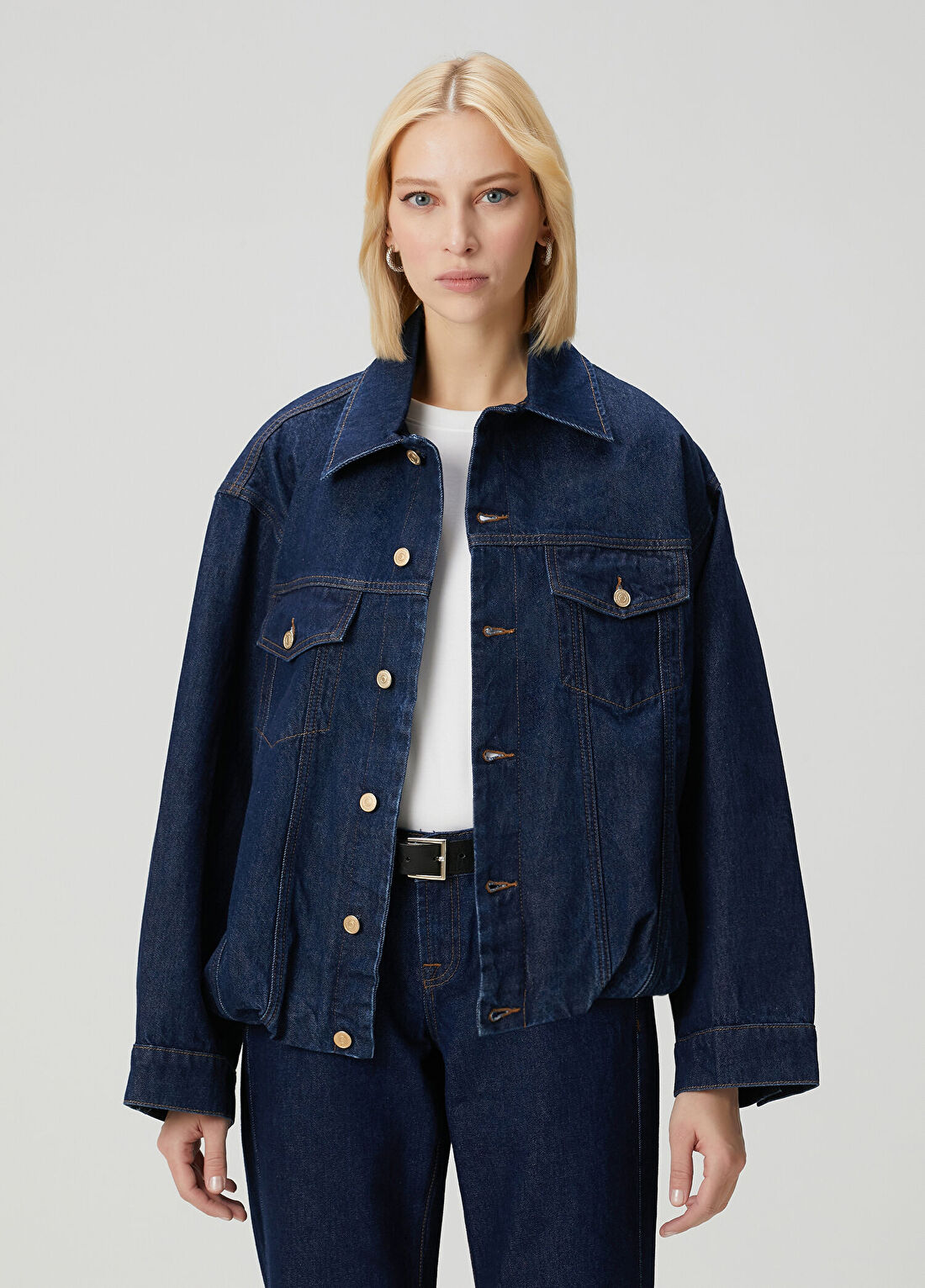 7 For All Mankind Lacivert Denim Ceket
