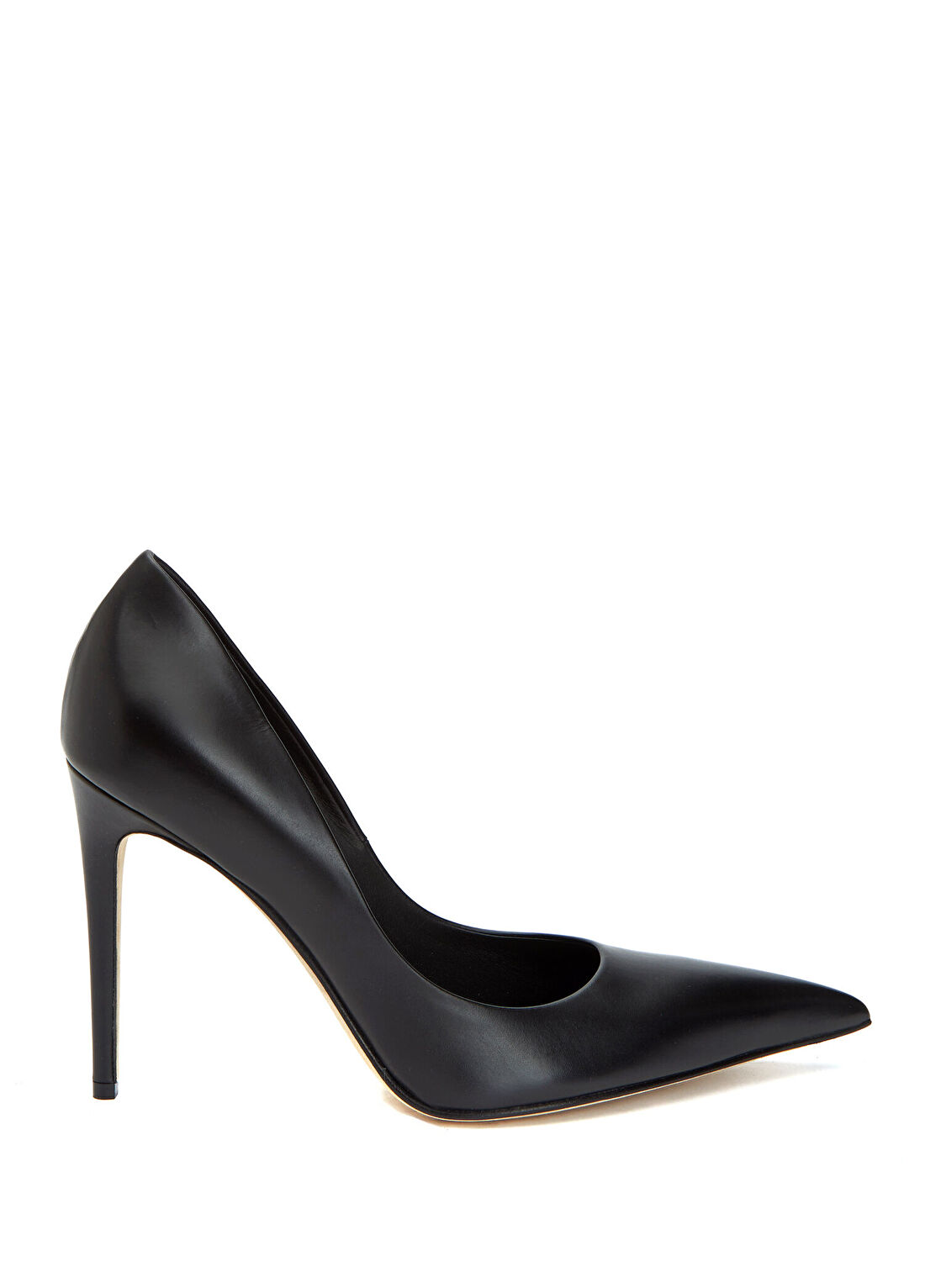 McQueen Siyah Deri Stiletto