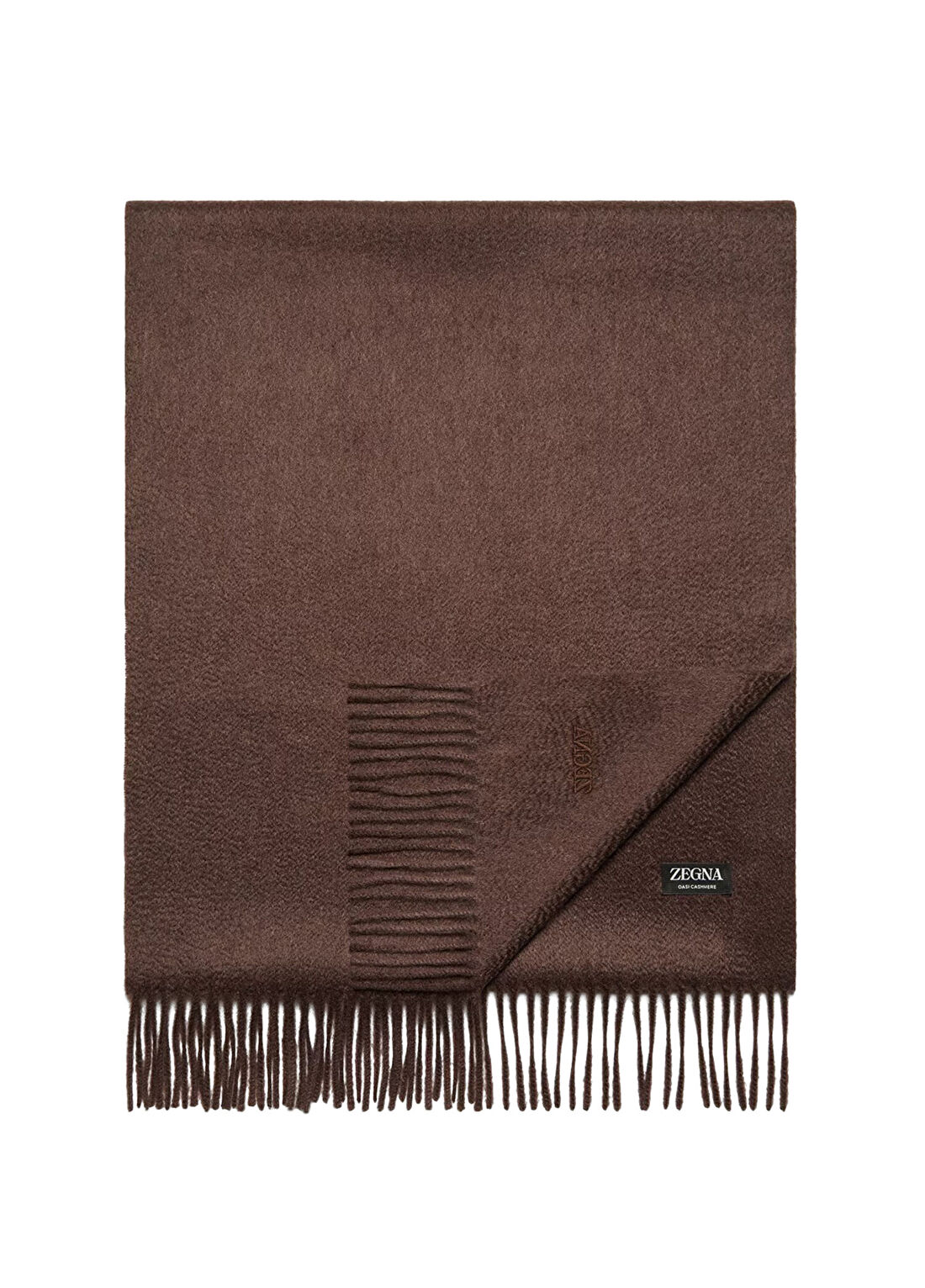 Zegna Kahverengi Erkek Kaşmir Atkı