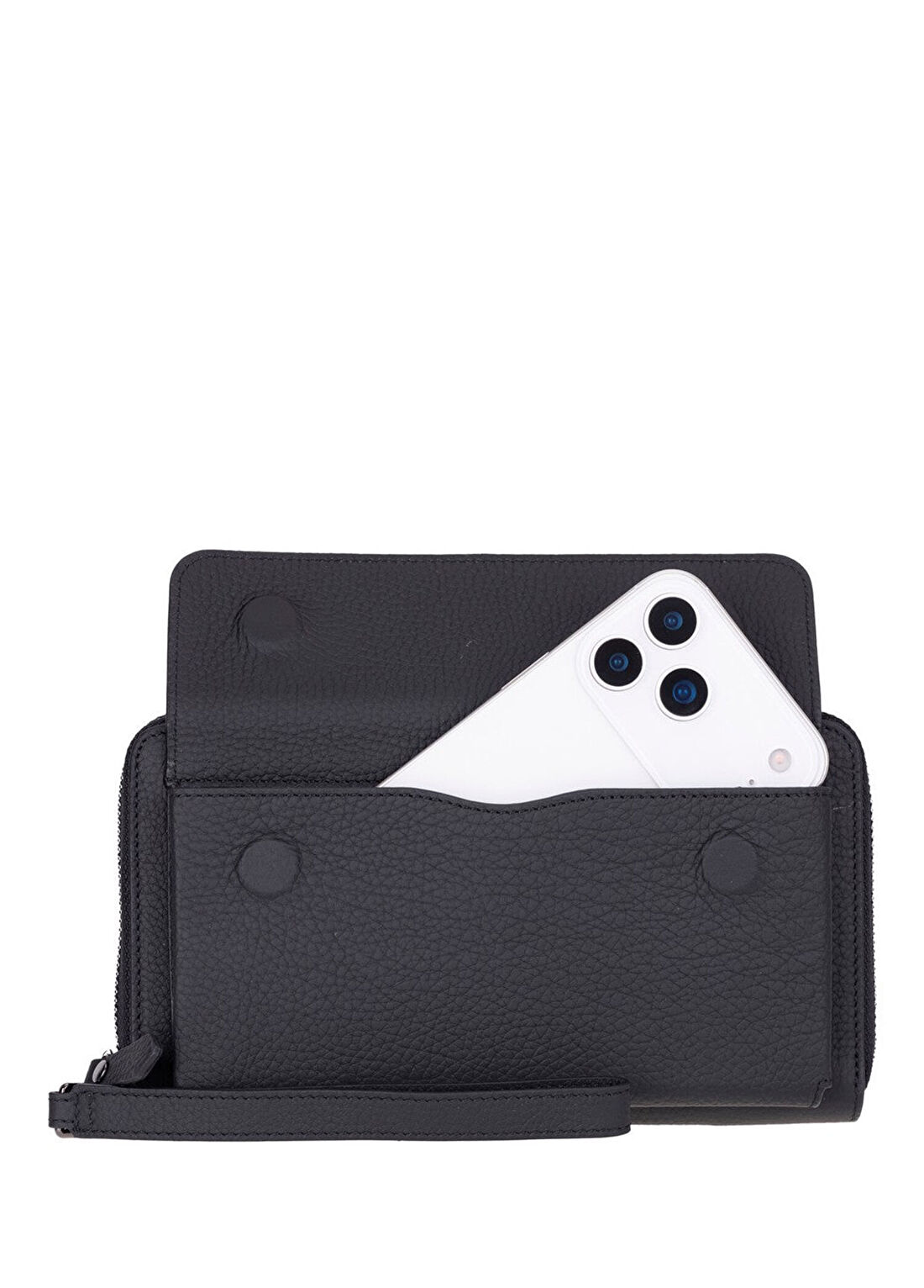 Bloominbag Aristo Siyah Deri Unisex Cüzdan görsel 4