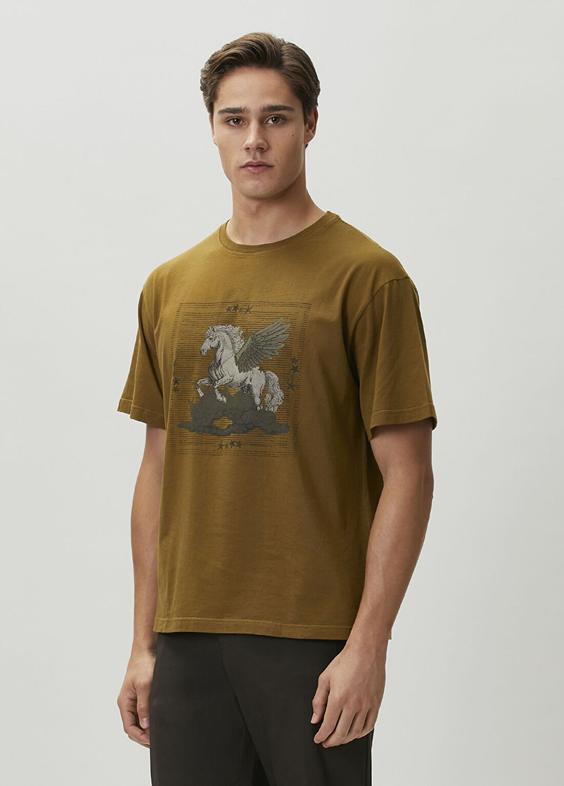 Etro Yeşil Grafik Baskılı T-shirt görsel 3