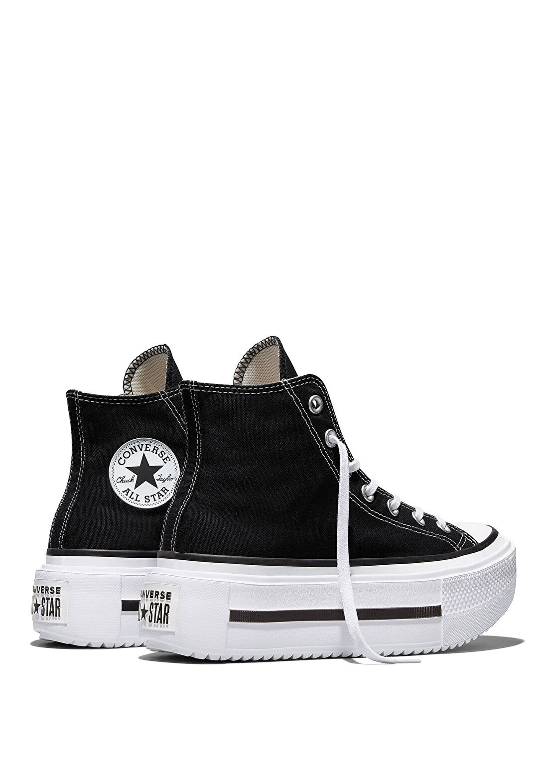 Converse Chuck Taylor All Star Lift Double Stack Siyah Unisex Sneaker görsel 3