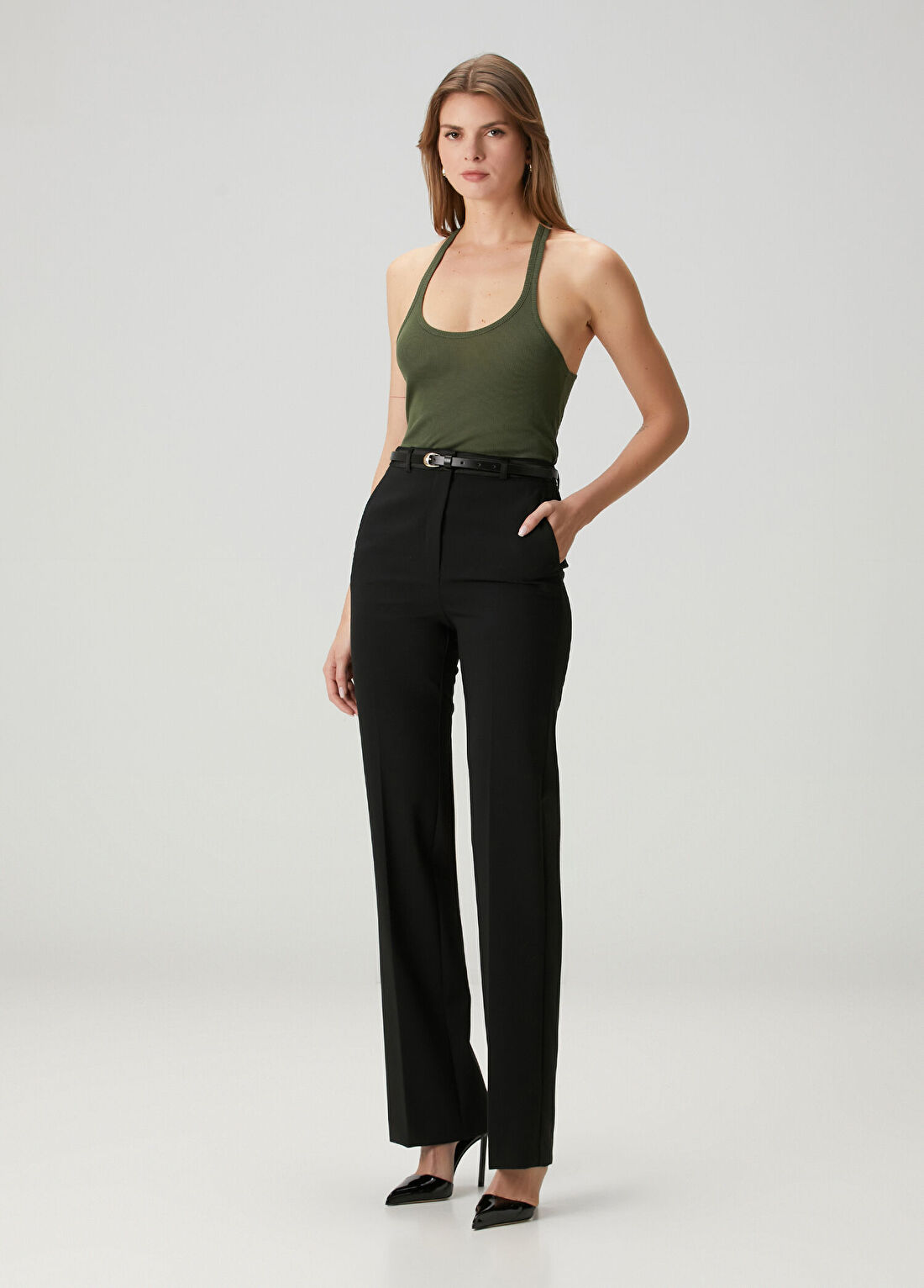 Tom Ford Koyu Yeşil Jersey Atlet görsel 2