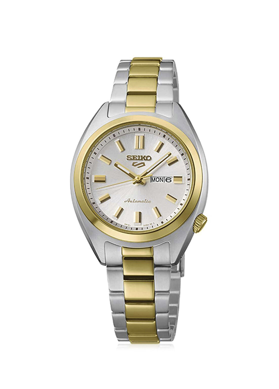 Seiko S5-SRE024K Altın Rengi Metalik Gri Çelik Kadın Kol Saati