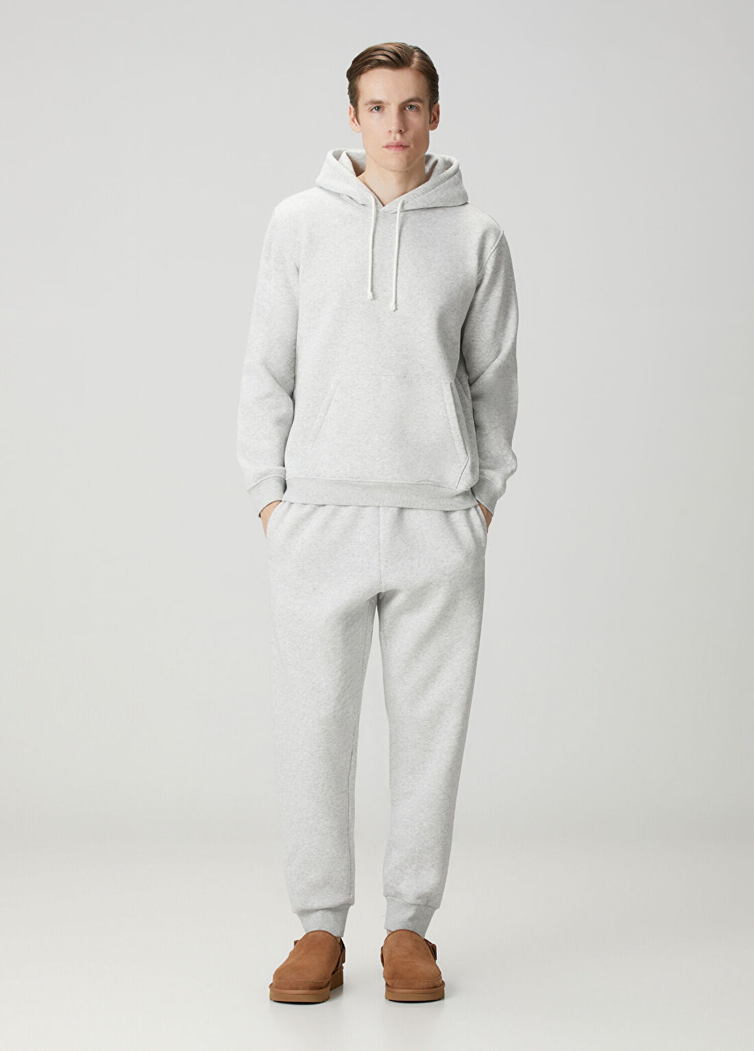 Skims Tapered Jogger Açık Gri Beli Kordonlu Eşofman Altı