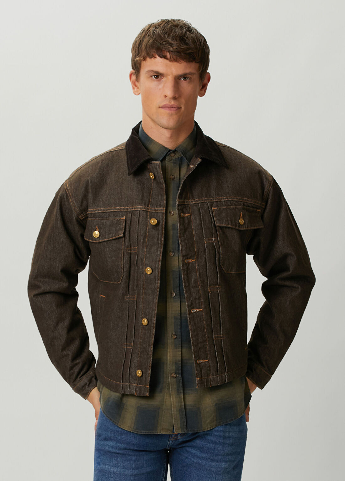 7 For All Mankind Kahverengi Denim Ceket