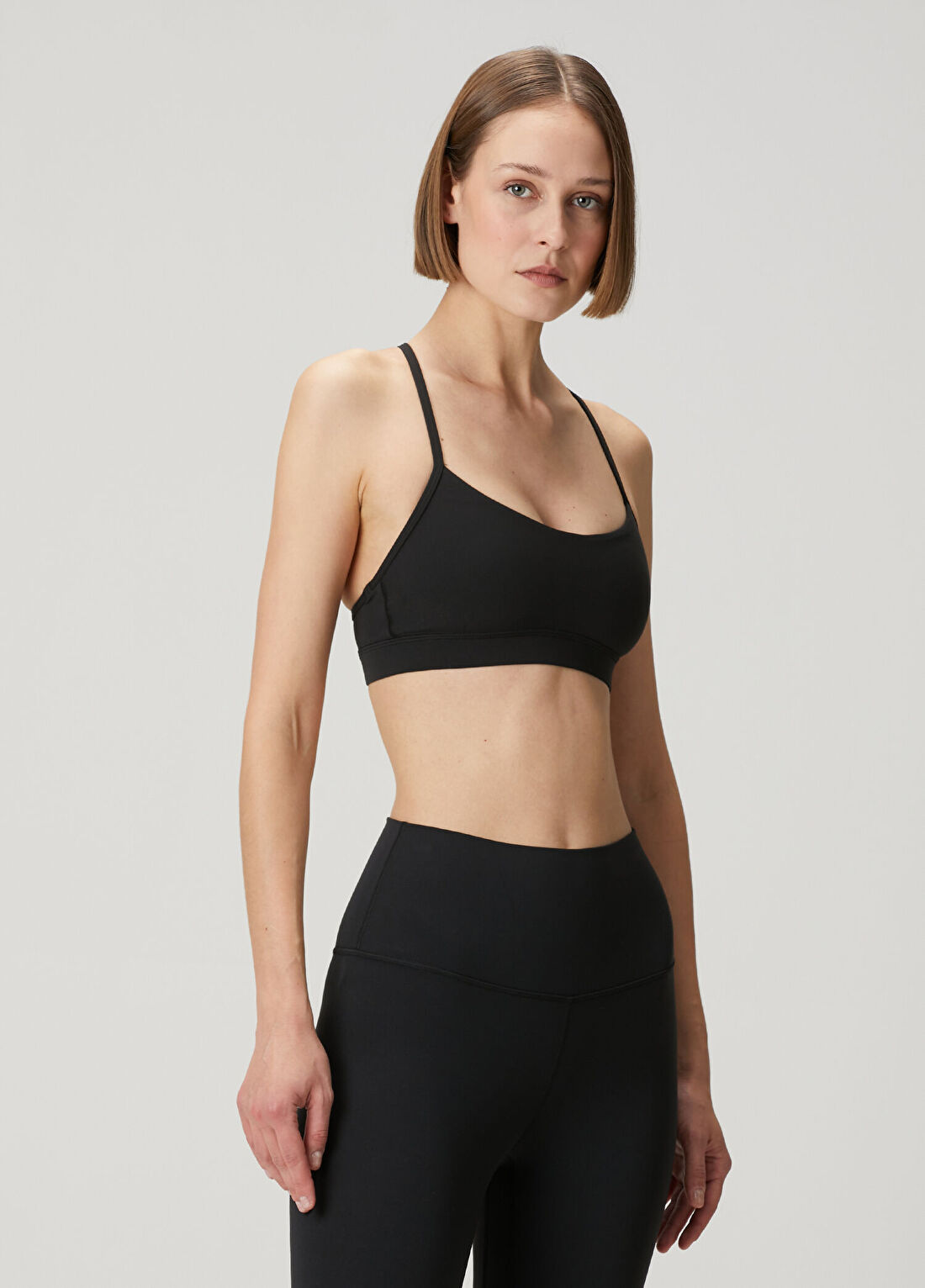 lululemon Flow Y Nulu Siyah Sütyen