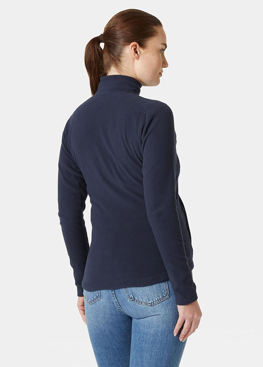 Helly Hansen W Fermuarlı Navy Kadın Polar görsel 3