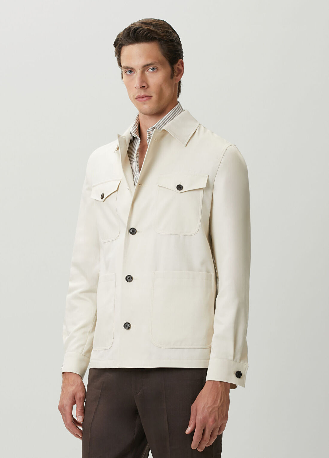 Corneliani Kırık Beyaz Mont görsel 3