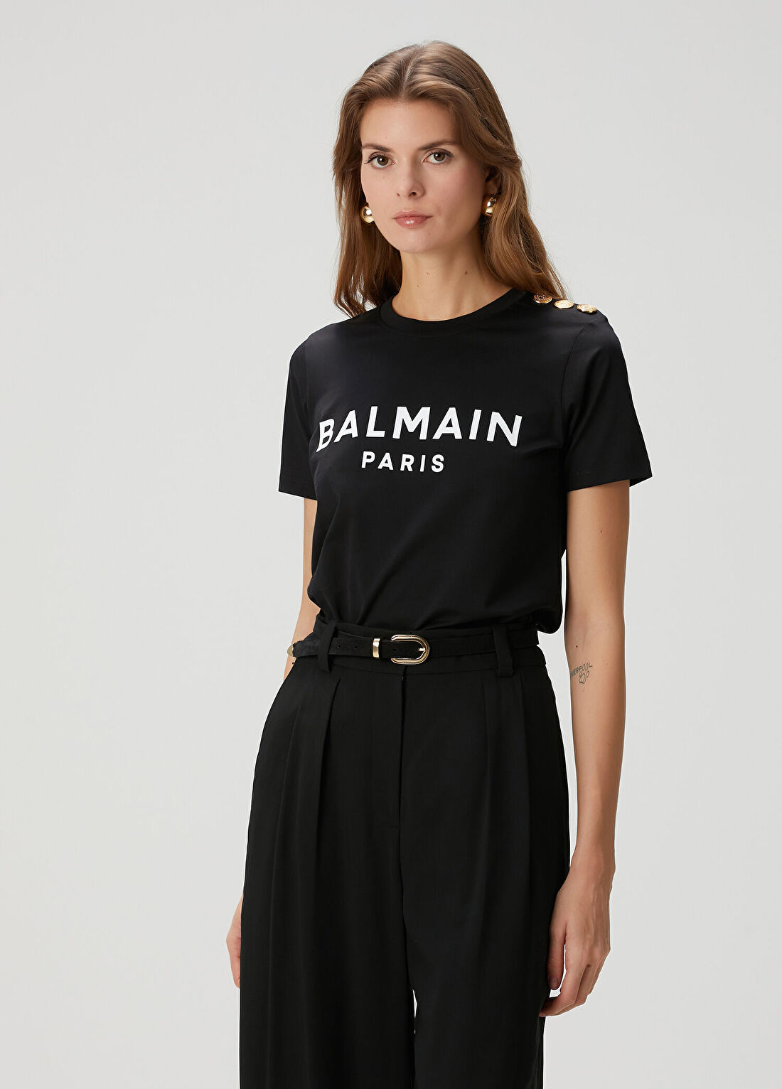 Balmain Siyah T-shirt görsel 3