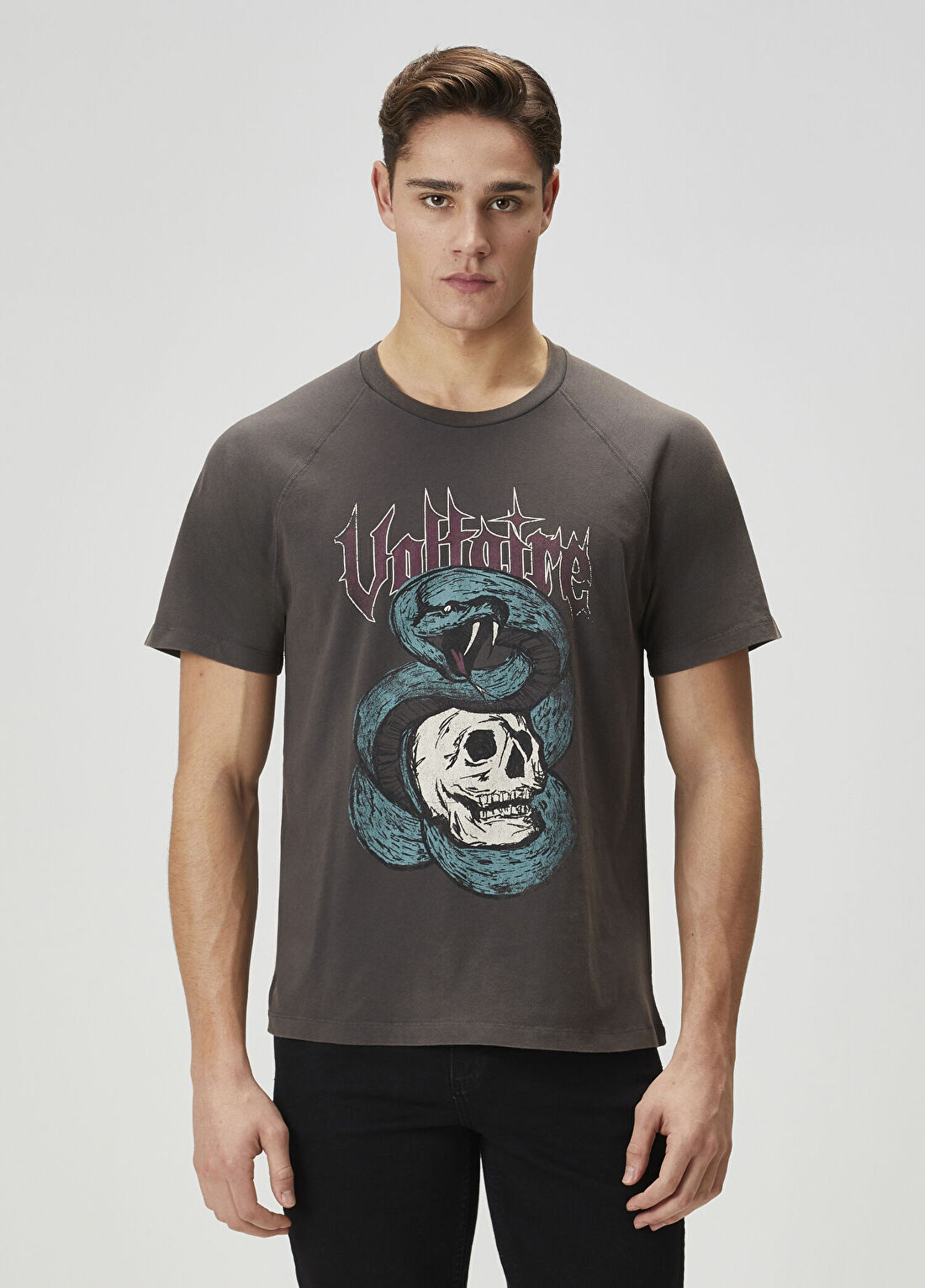 Zadig&Voltaire Torry Snake Antrasit T-shirt