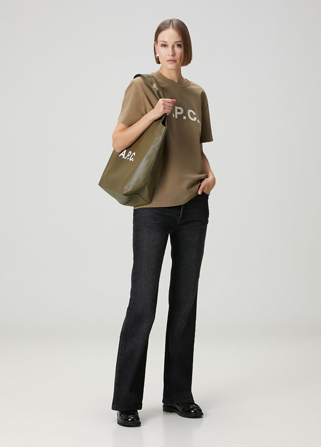 A.P.C. Romy Straight Leg Siyah Jean Pantolon