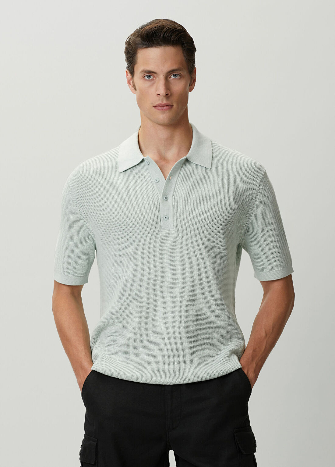 CK Jeans Yeşil Polo Triko