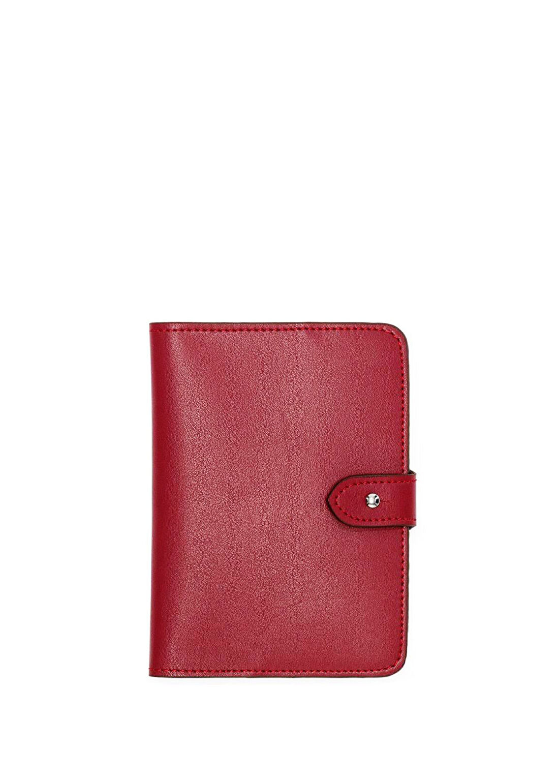 Pack'n Travel Kiraz Kırmızısı Deri Unisex Pasaport Kılıfı