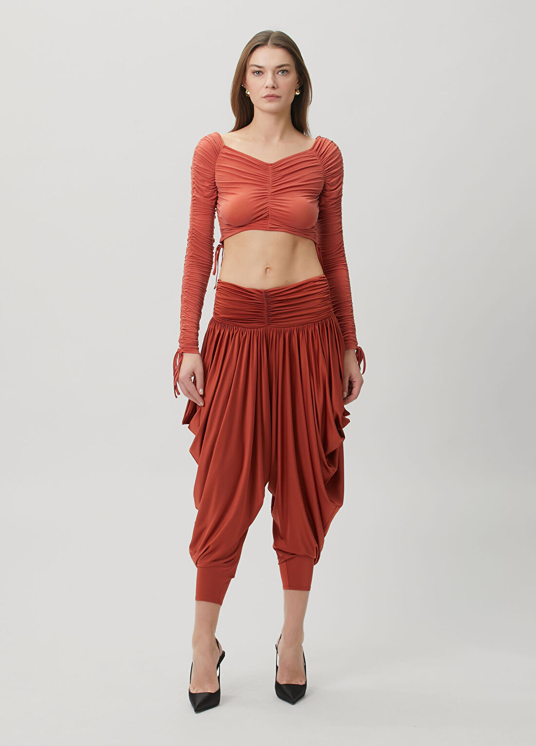 Balmain Kırmızı Drapeli Pantolon
