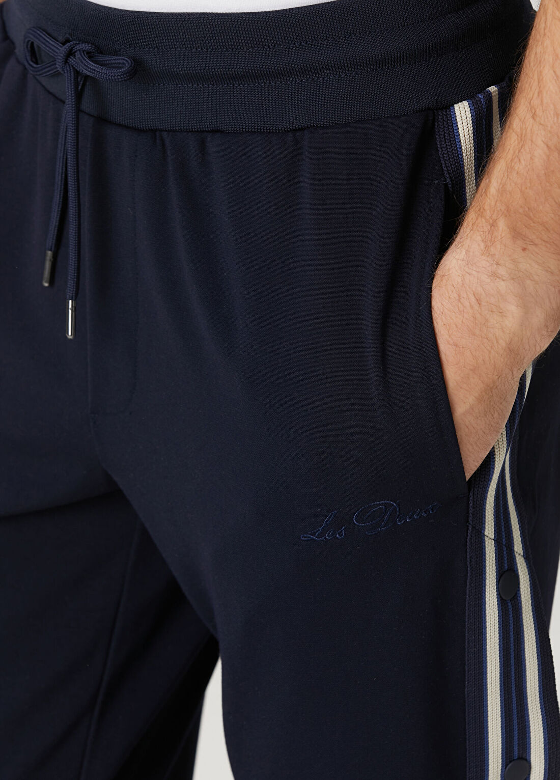 Les Deux Sterling Basketball Lacivert Pantolon görsel 4