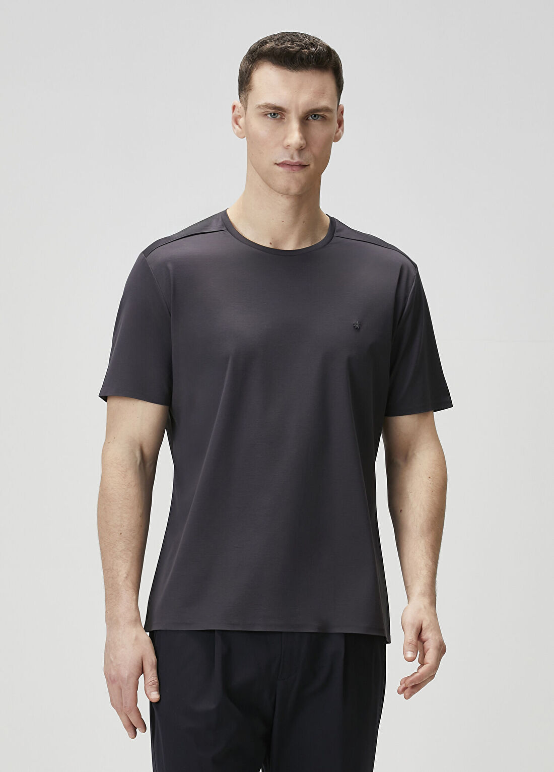 Isaora Super Mercerized Koyu Gri T-shirt