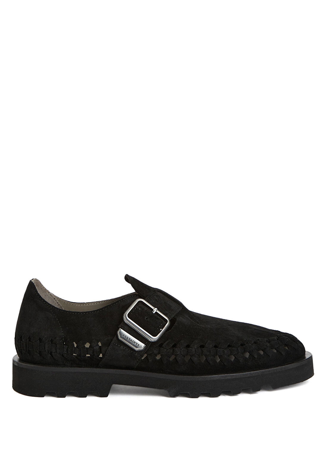 AllSaints Siyah Erkek Deri Sandalet