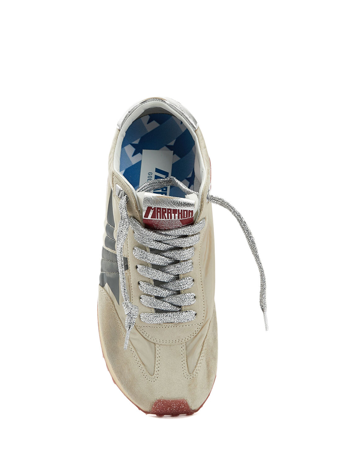 Golden Goose Gri Bej Kadın Sneaker görsel 4