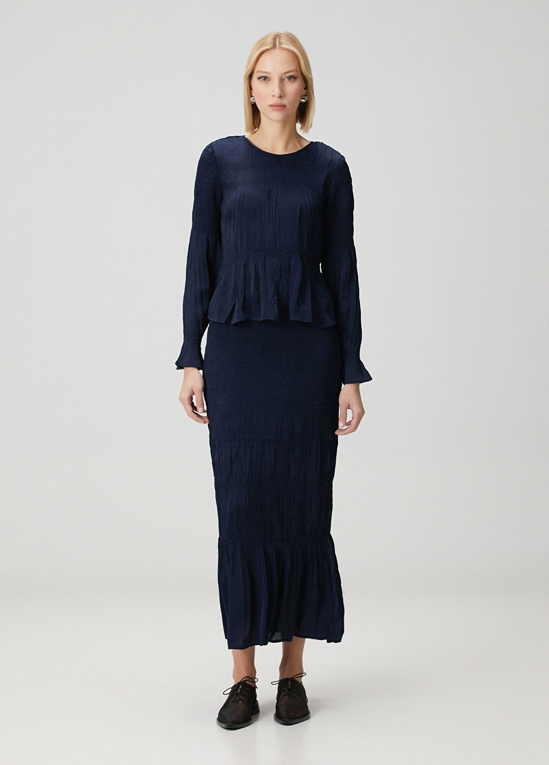 By Malene Birger Ovas Lacivert Bluz görsel 2