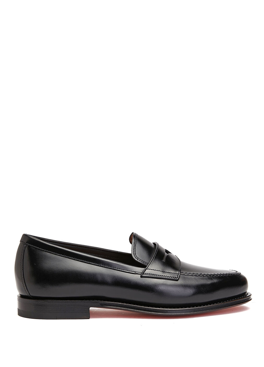 Santoni Andrea Siyah Erkek Deri Loafer