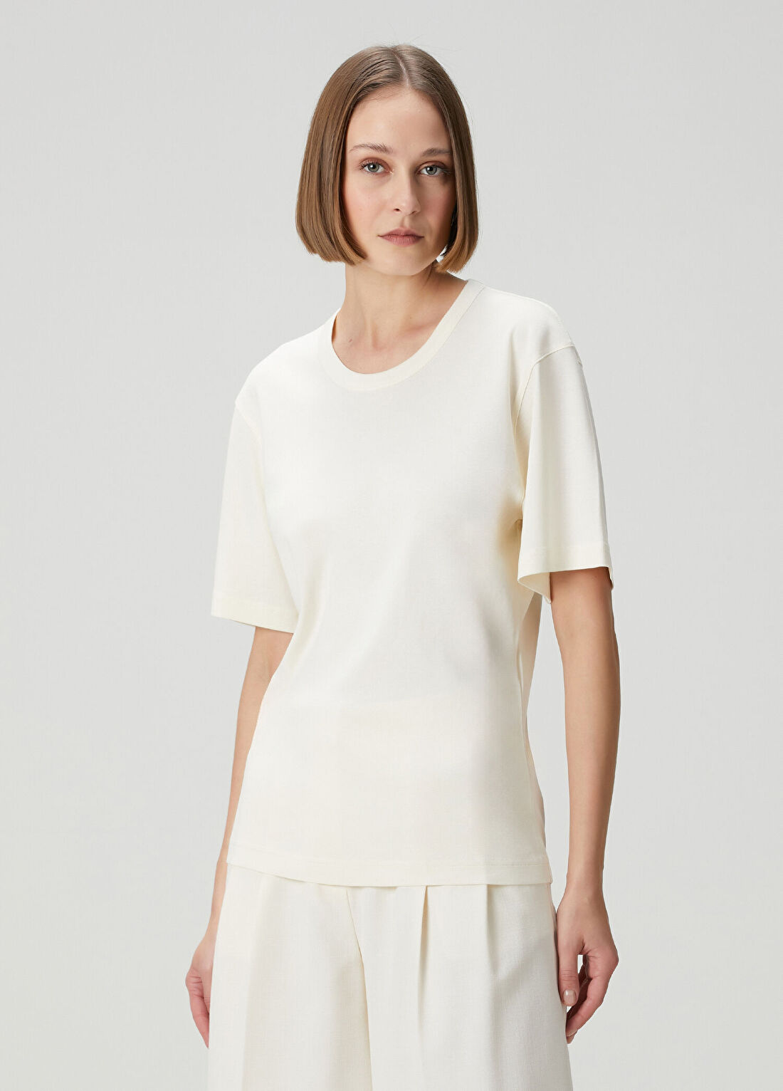 Lemaire Krem T-shirt