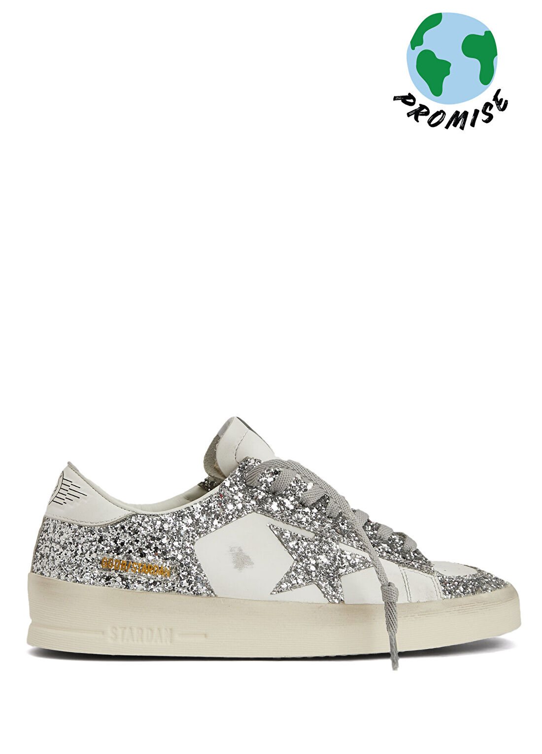 Golden Goose Stardan Beyaz Silver Kadın Sneaker