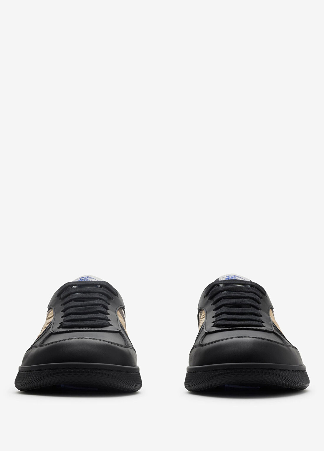 Burberry Mix Leather And Terrace Siyah Deri Erkek Sneaker görsel 4
