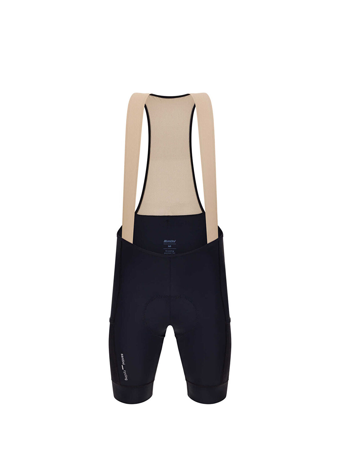 Santini Cargo Siyah Askılı Kısa Unisex Bisiklet Taytı