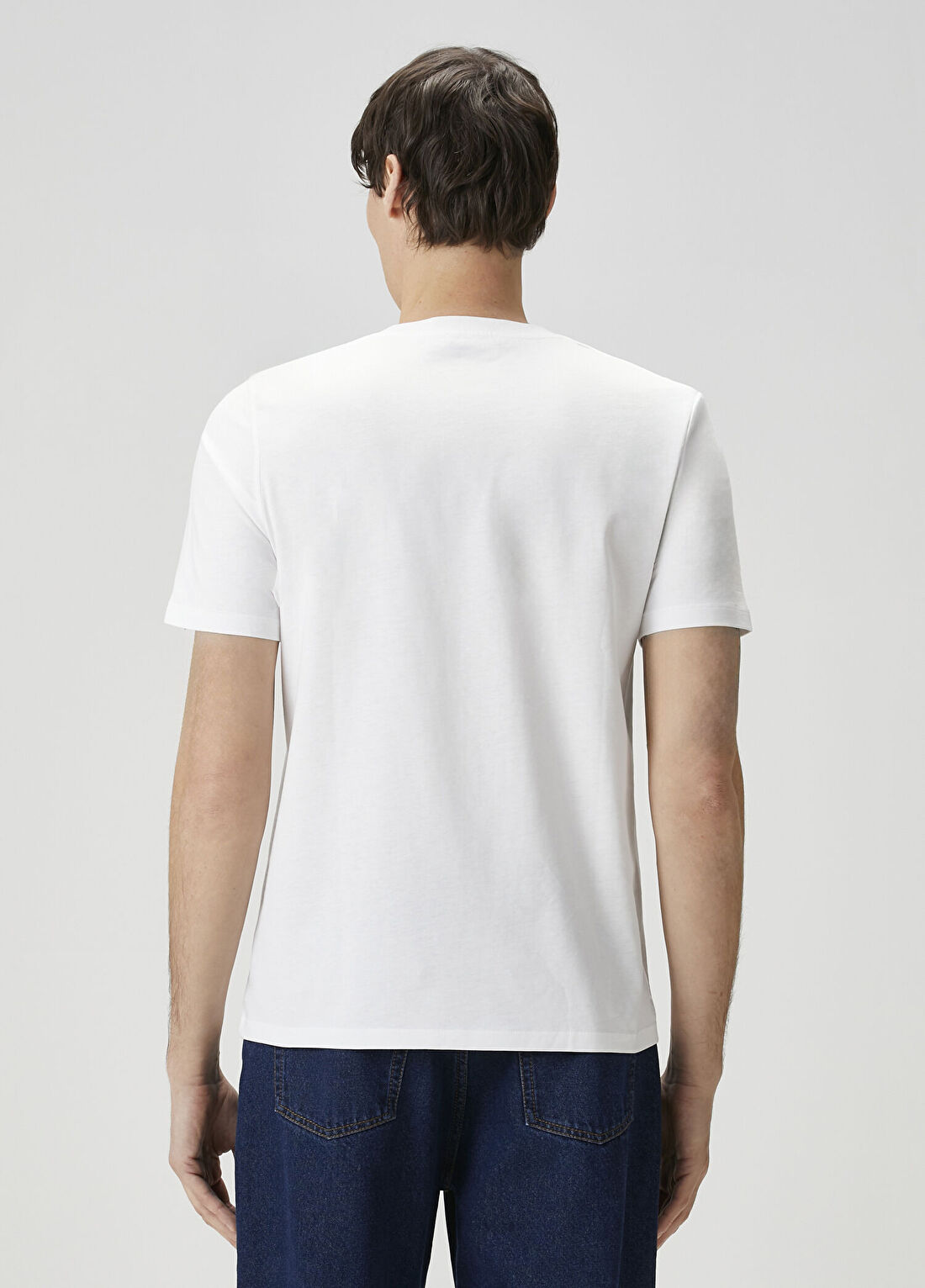 Balmain Beyaz Logolu T-shirt görsel 4