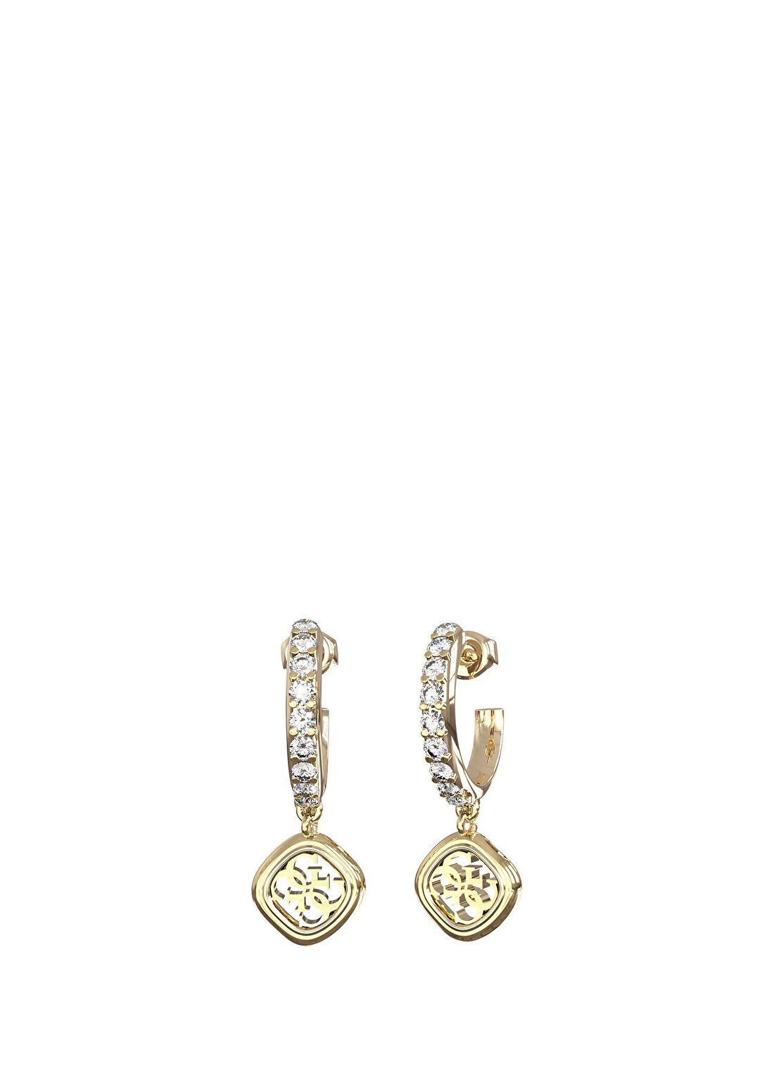 Guess JGUJUBE06151JWYGTU Taşlı Altın Rengi Çelik Kadın Küpe