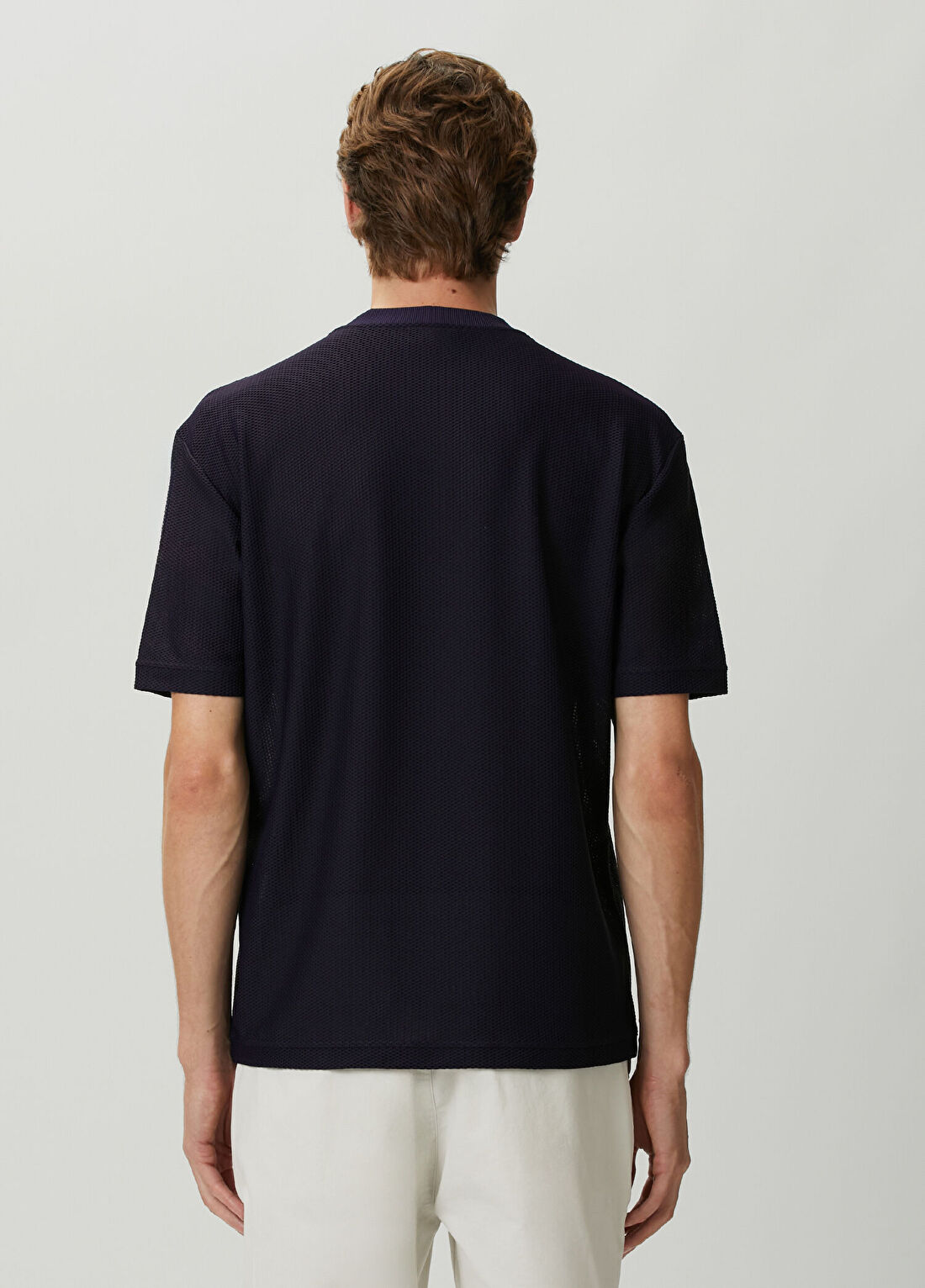 Giorgio Armani Mor Logo Detaylı T-shirt görsel 4