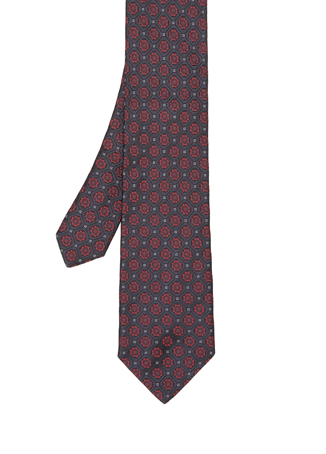Beymen Collection Siyah Desenli İpek Kravat
